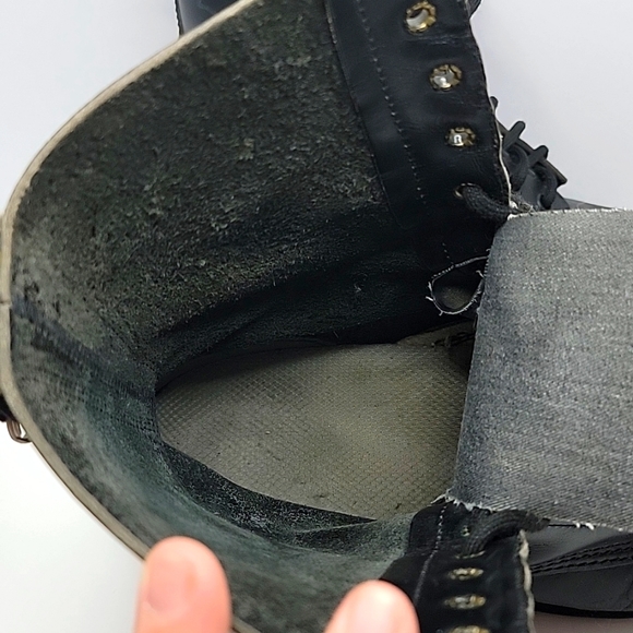 VTG Dr. Martens | 1460 distressed 10 hole black leather boots | MENS 9/10 - Picture 3 of 11